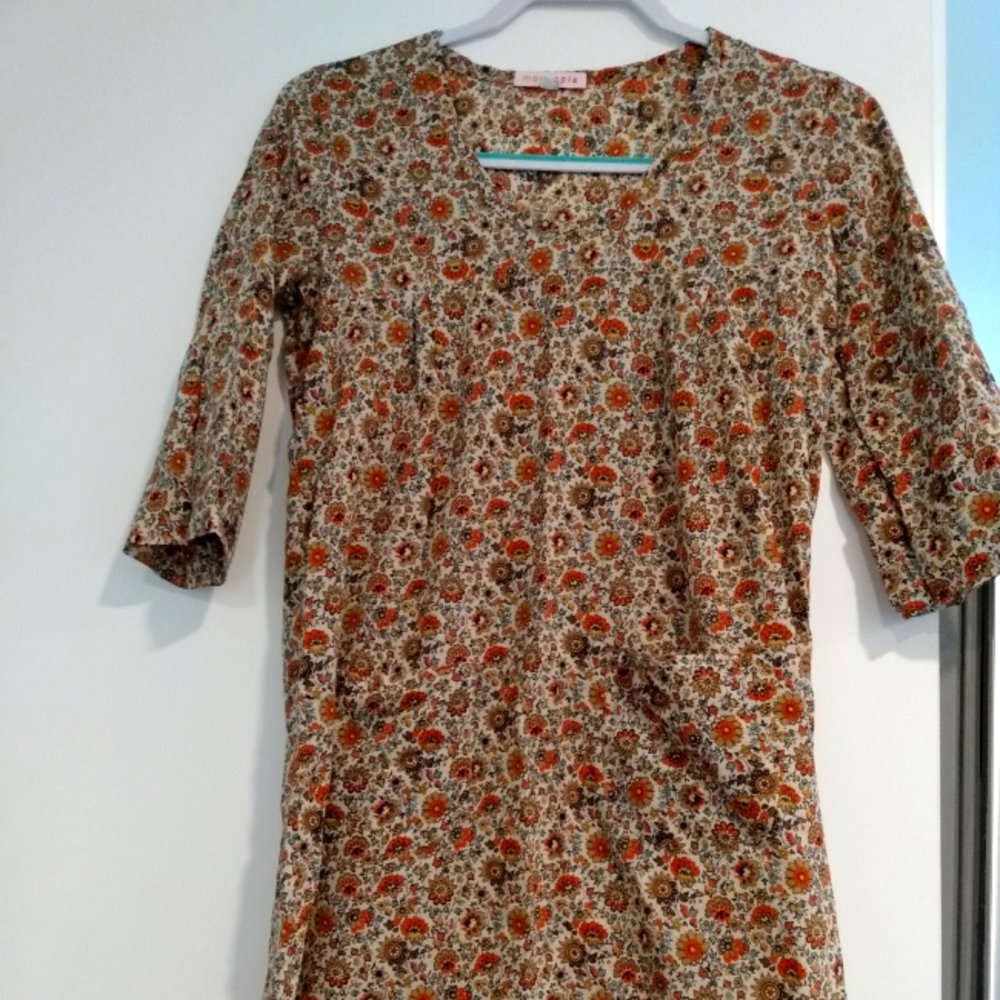Modaspia tunic, size S, Floral fabric